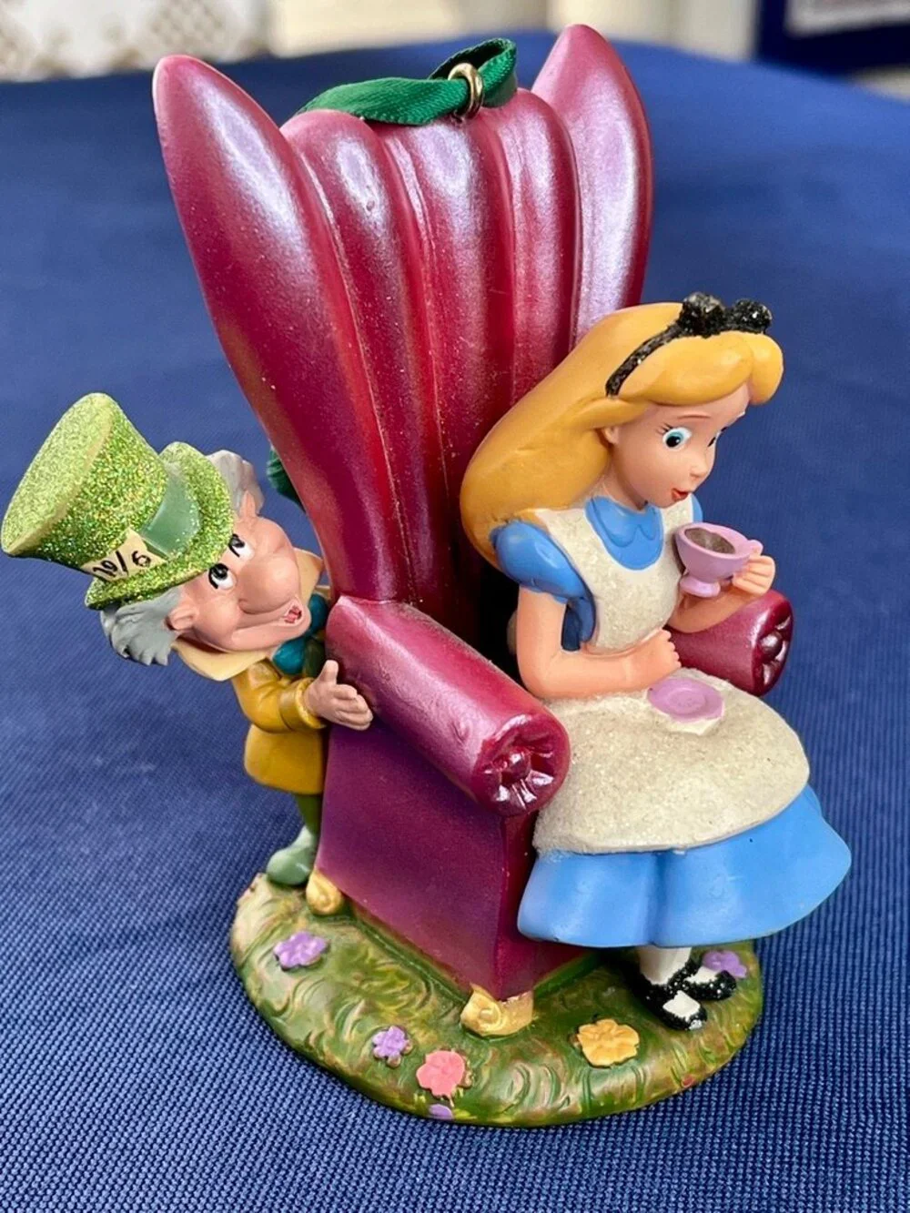 Disney 2010 Alice In Wonderland Tea Party Rare Mad Hatter Xmas Ornament